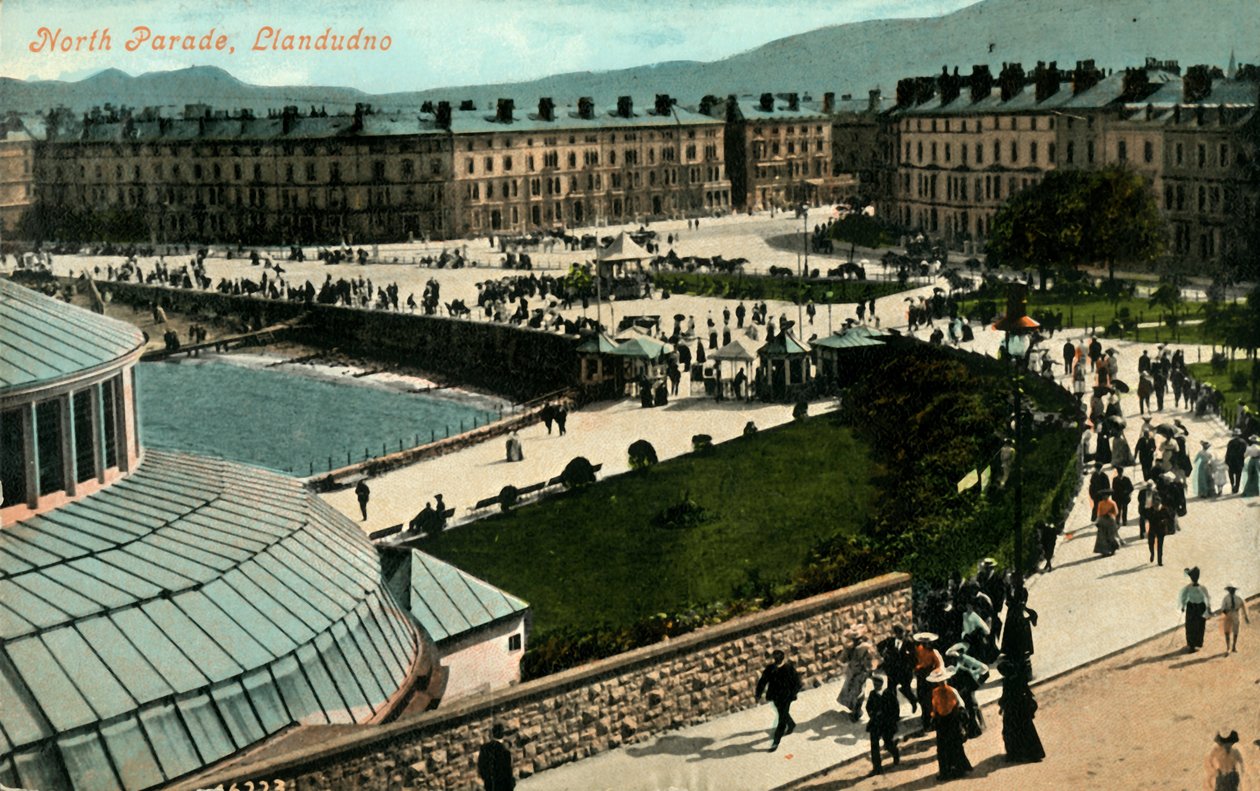 North Parade, Llandudno, eind 19e-begin 20e eeuw door Unbekannt