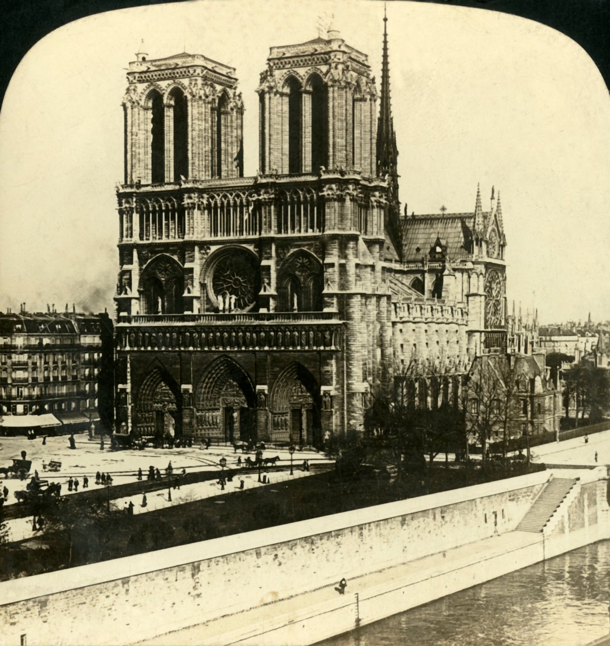 Notre Dame kathedraal, Parijs, Frankrijk door Unbekannt