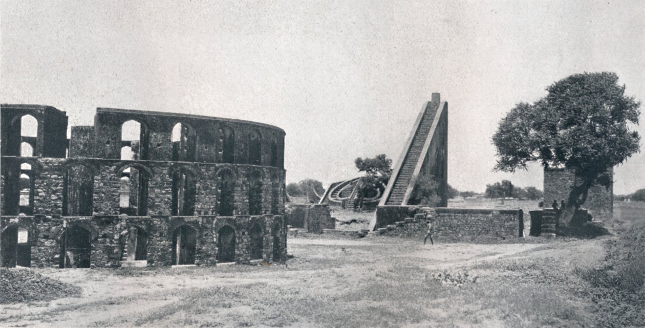 Observatorium van Jai Singh, ca. 1910 door Unbekannt