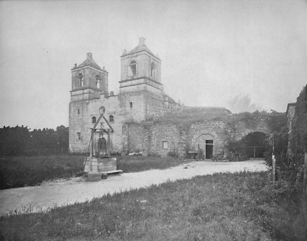 Oude Spaanse missie, San Antonio, Texas, c1897 door Unbekannt