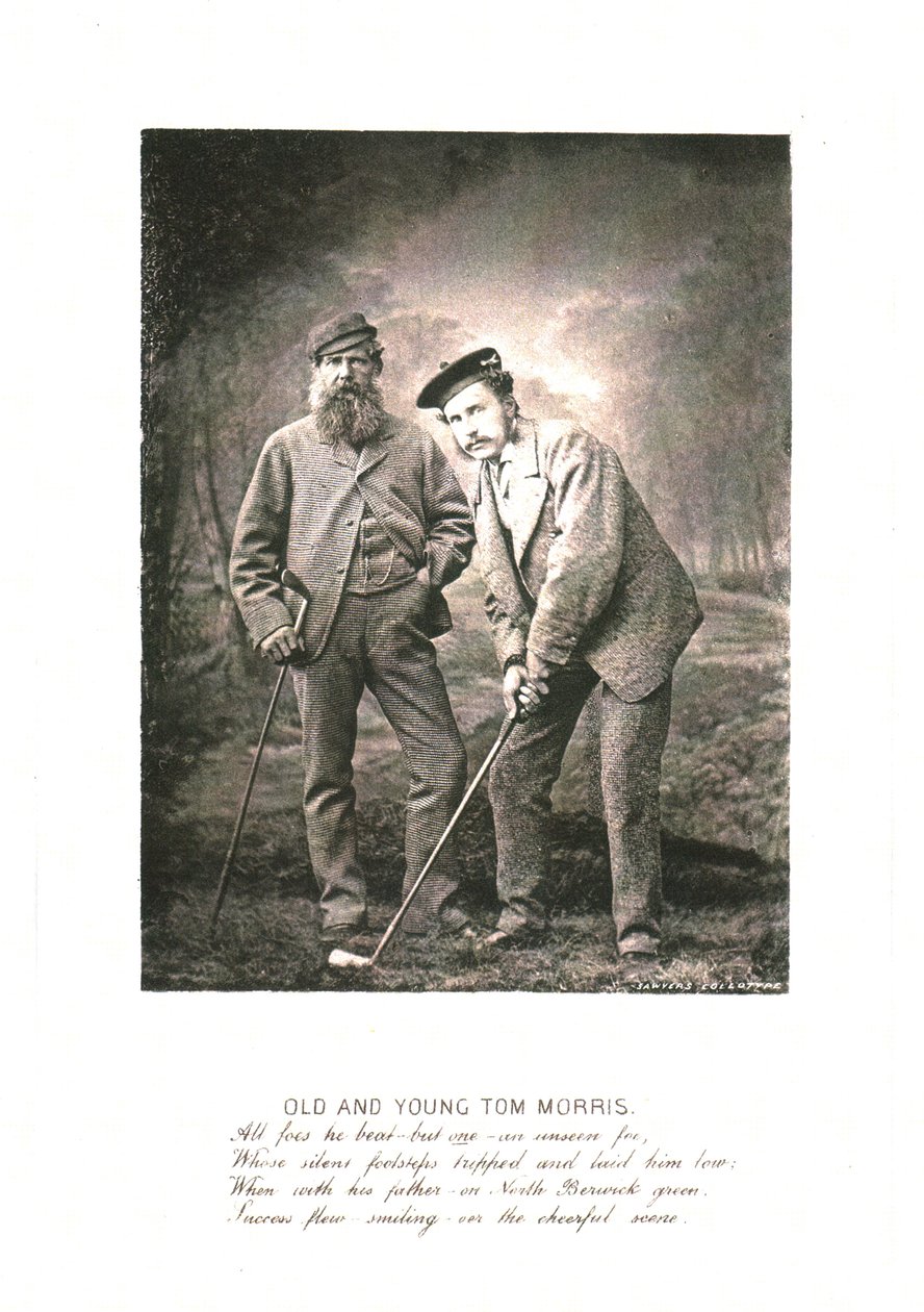 Oude en jonge Tom Morris, ca. 1870 door Unbekannt