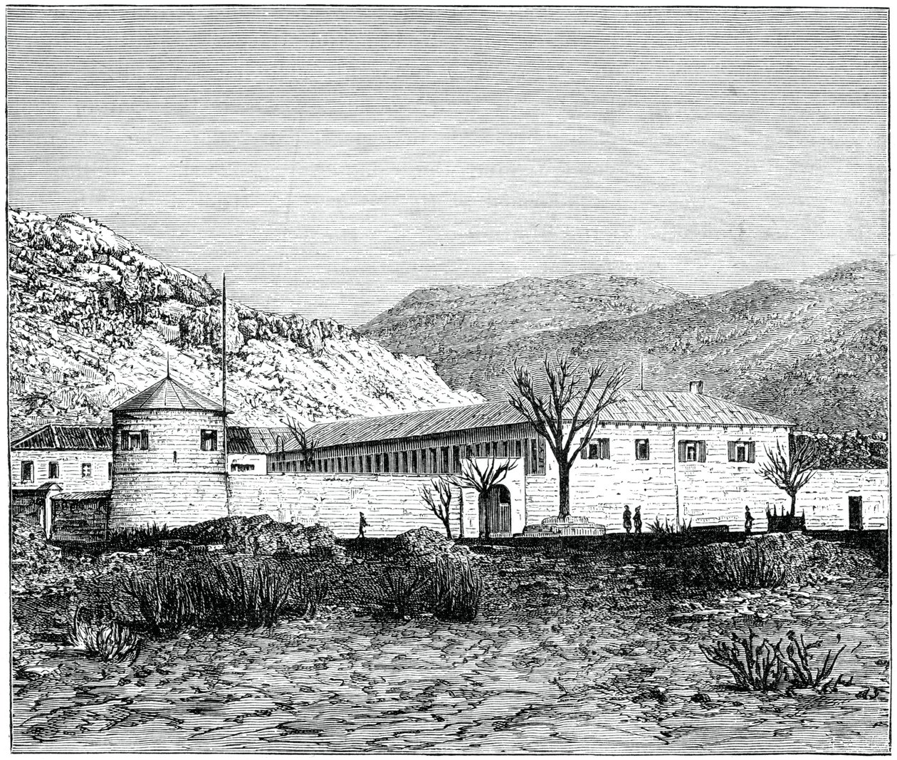 Oud paleis, Cettigne, Republiek Montenegro, 1900 door Unbekannt
