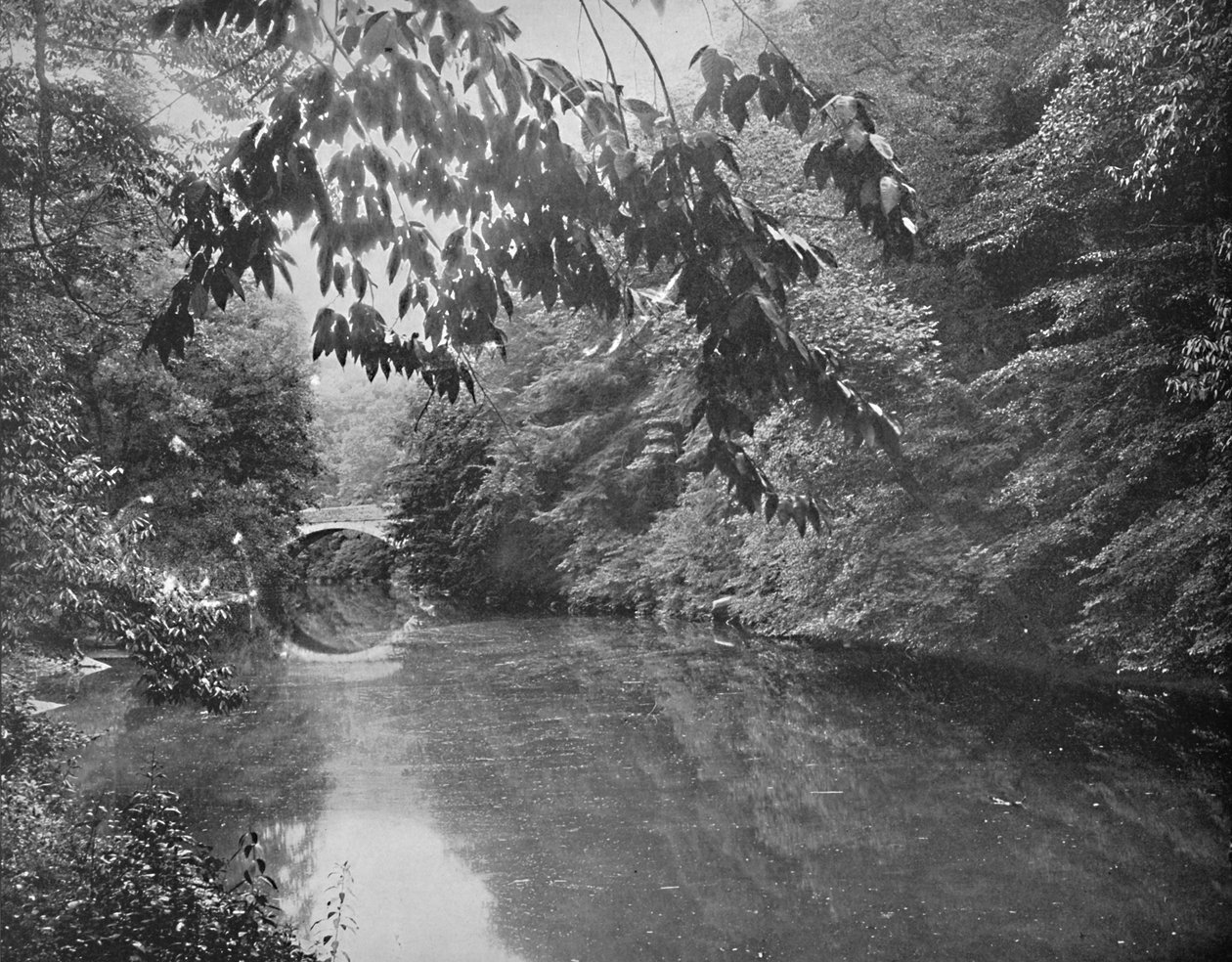 Aan Wissahickon Creek, Fairmount Park, Philadelphia, ca. 1897 door Unbekannt