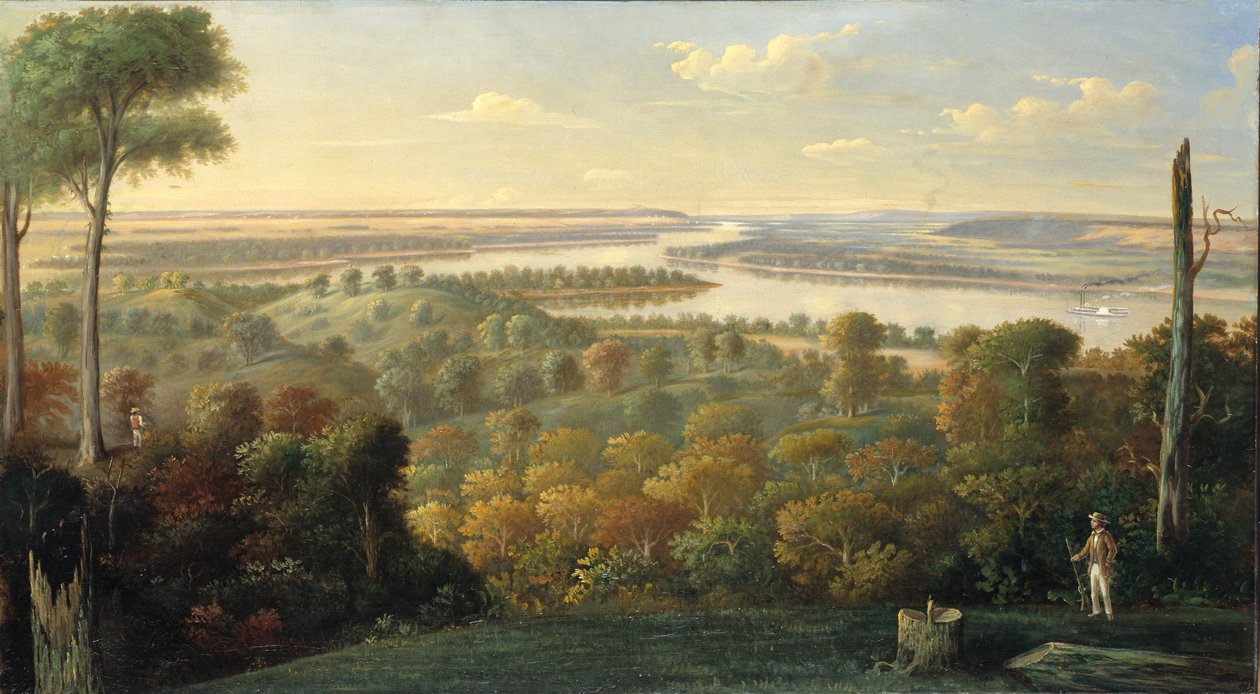 Op de Ohio-rivier door Unbekannt