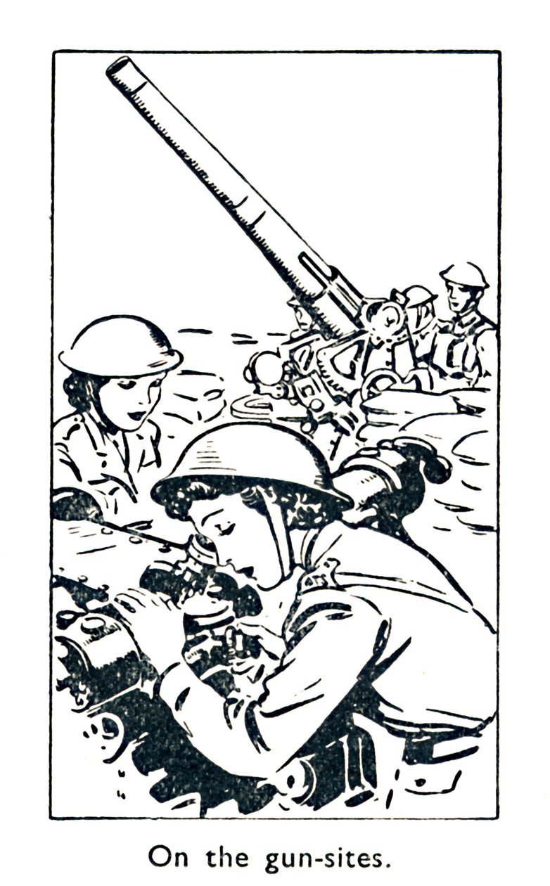 Op de geschutsplaatsen, 1940 door Unbekannt
