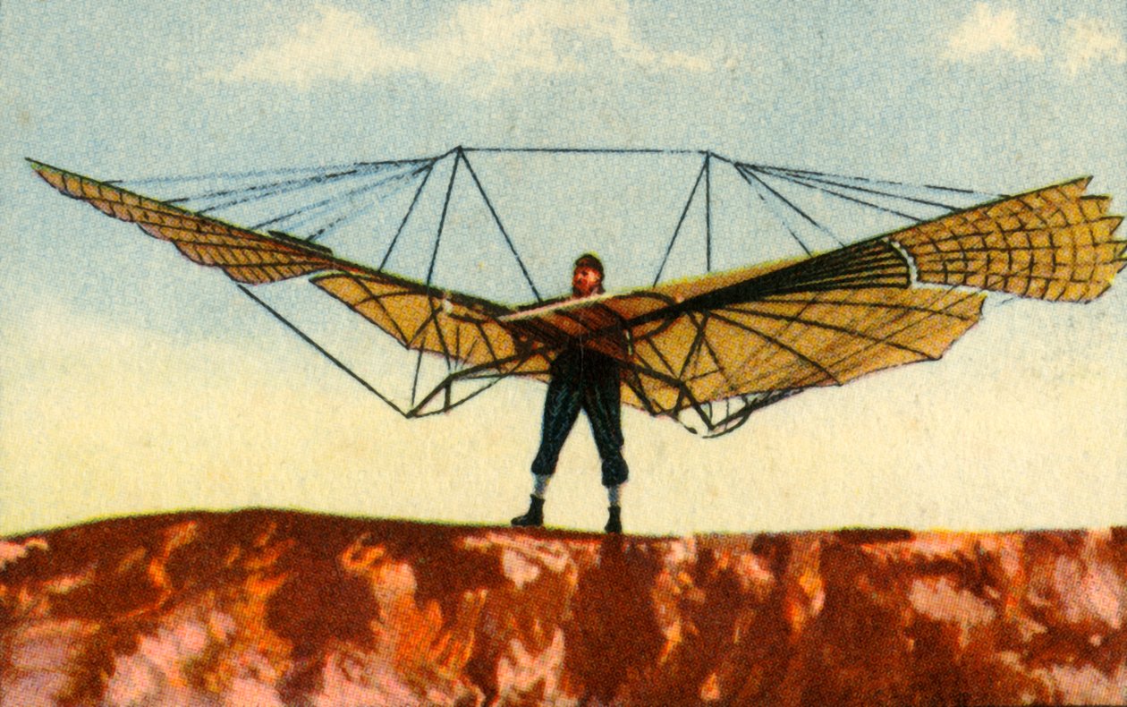 Otto Lilienthals zweefvliegtuig, 1890s, 1932 door Unbekannt
