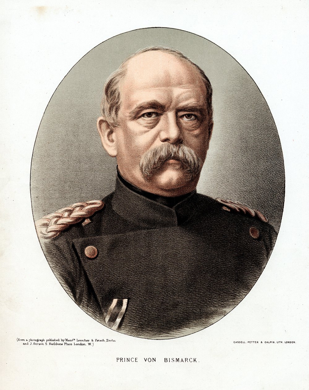 Otto von Bismarck, Duitse staatsman, ca. 1880 door Unbekannt