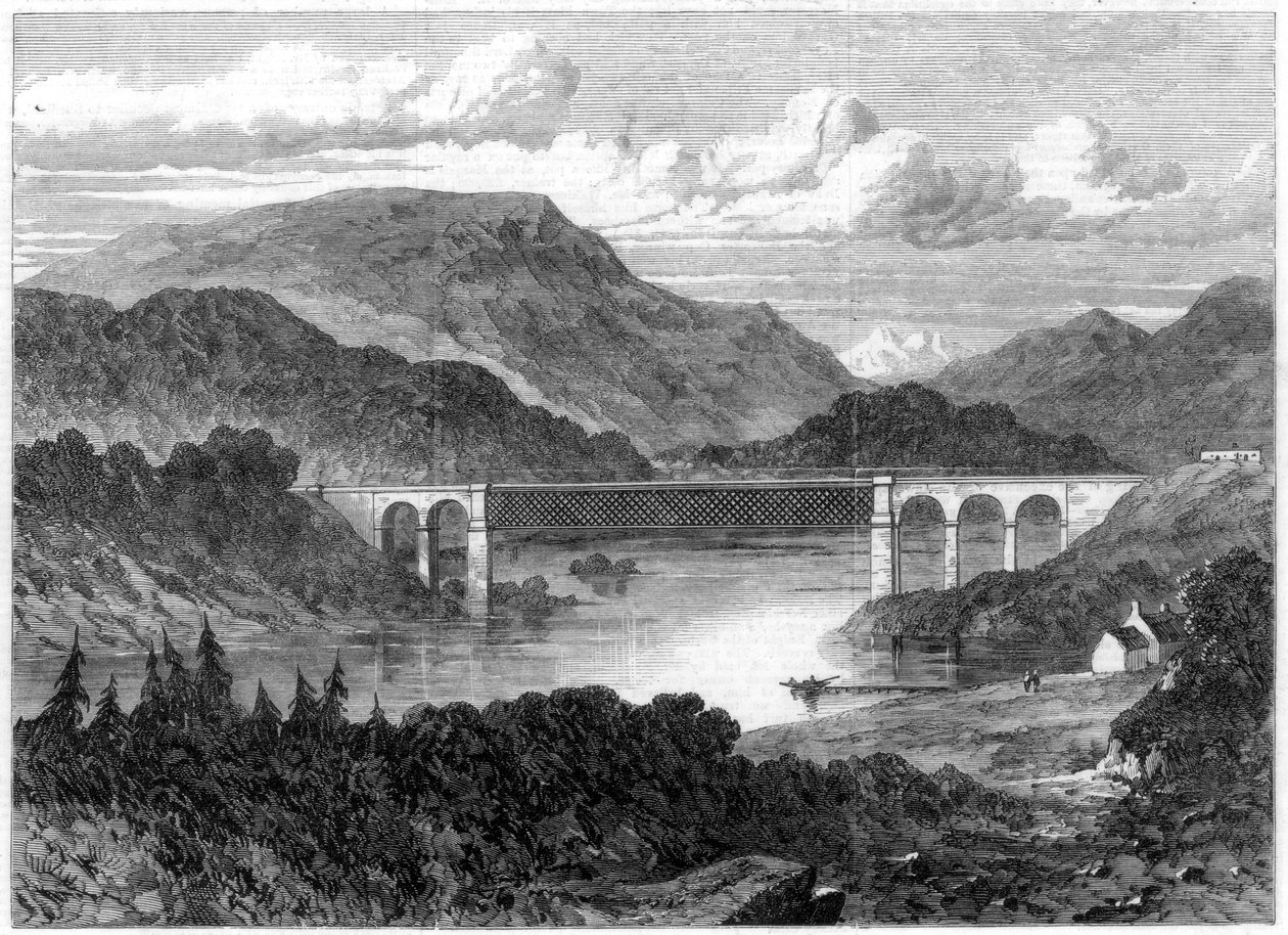 Oykel Viaduct, Sutherland Railway, 1866 door Unbekannt
