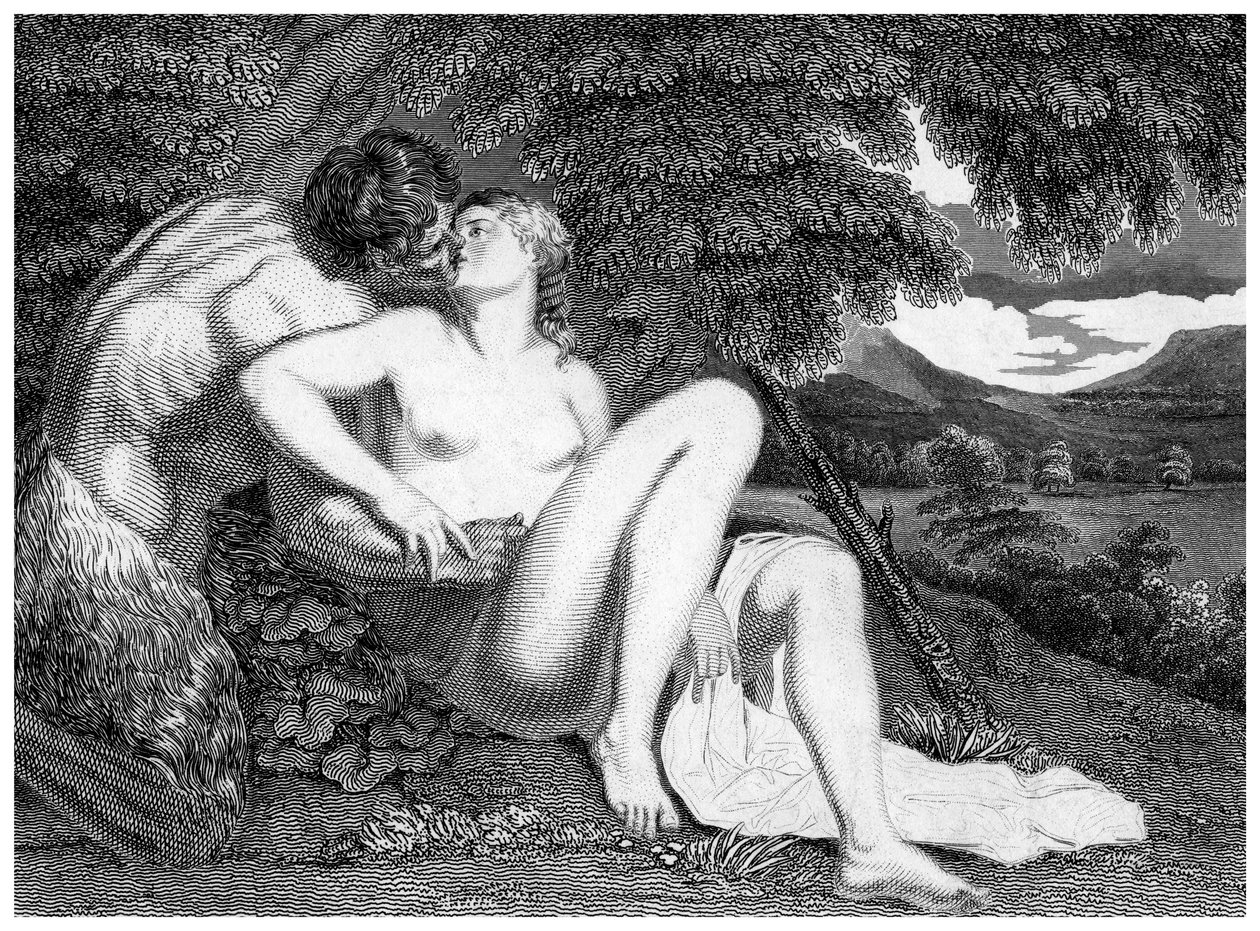 Pan en Syrinx door Unbekannt