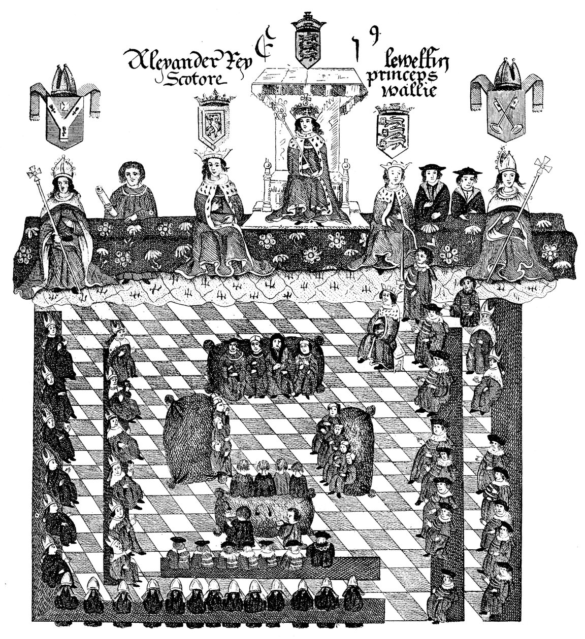Parlement van Edward I, 13e eeuw, ca. 1905 door Unbekannt