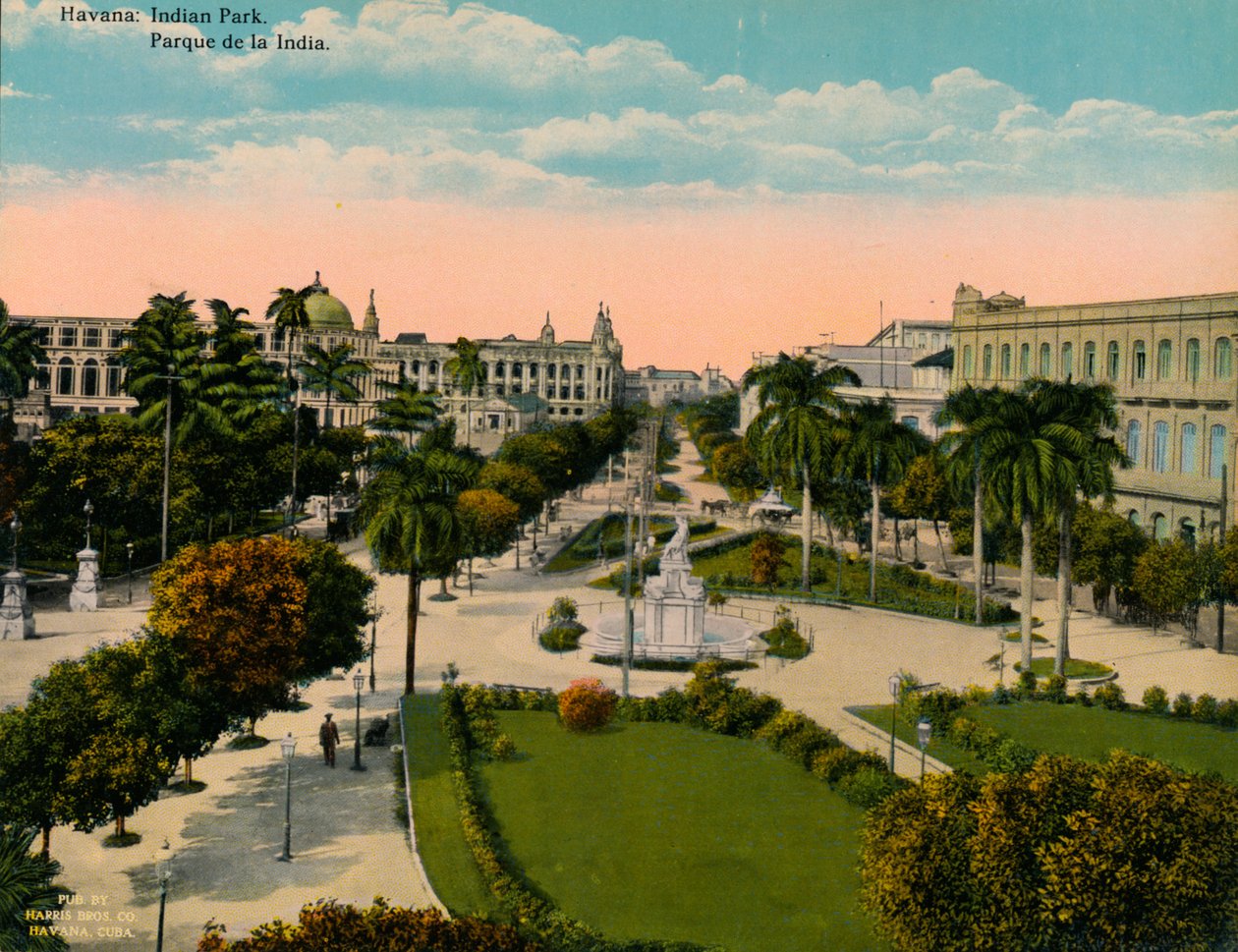 Parque de la India, Havana, Cuba, ca. 1920 door Unbekannt