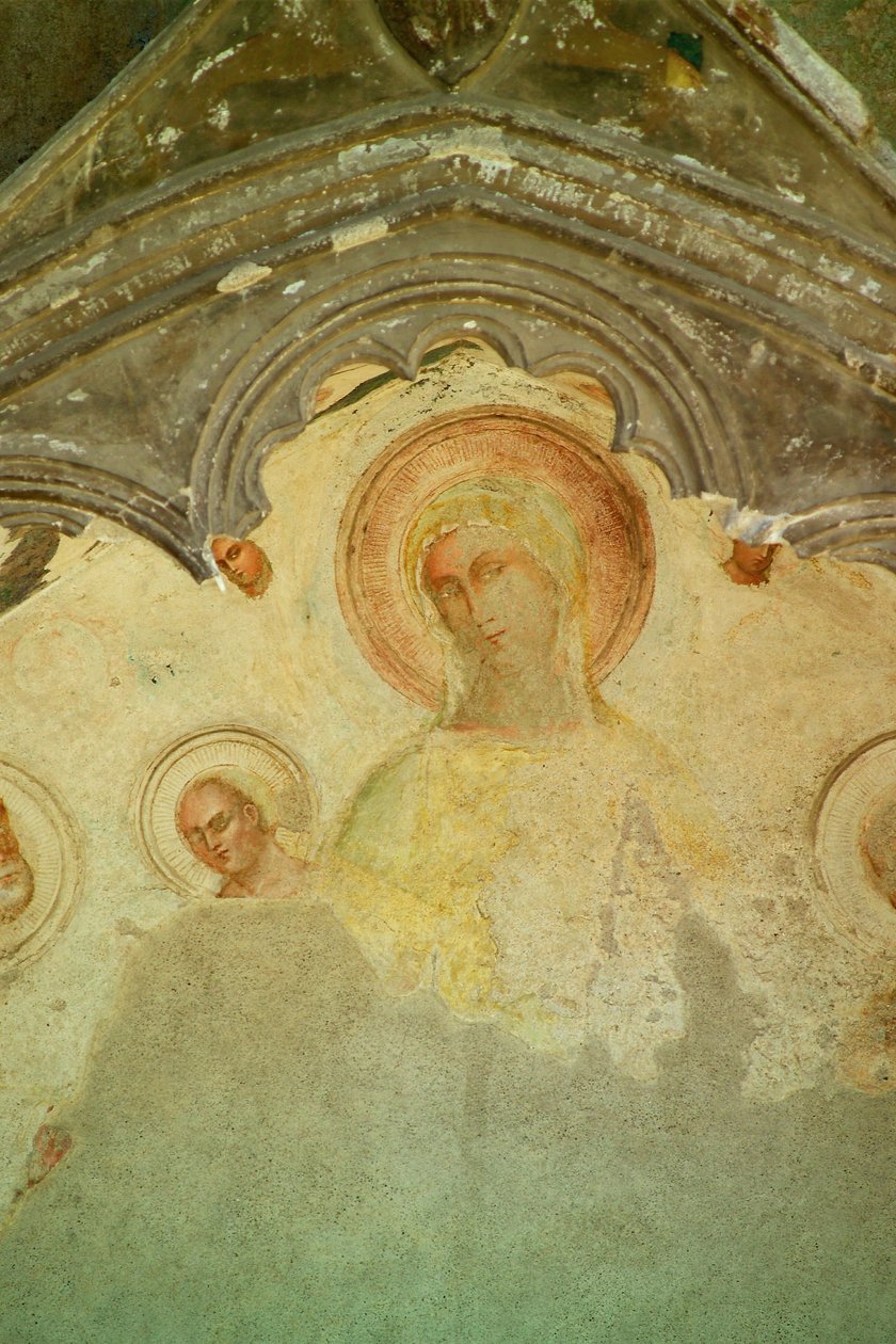 Detail, Fresco, Quadriporticus, Kathedraal, Salerno, Campania, Italië door Unbekannt