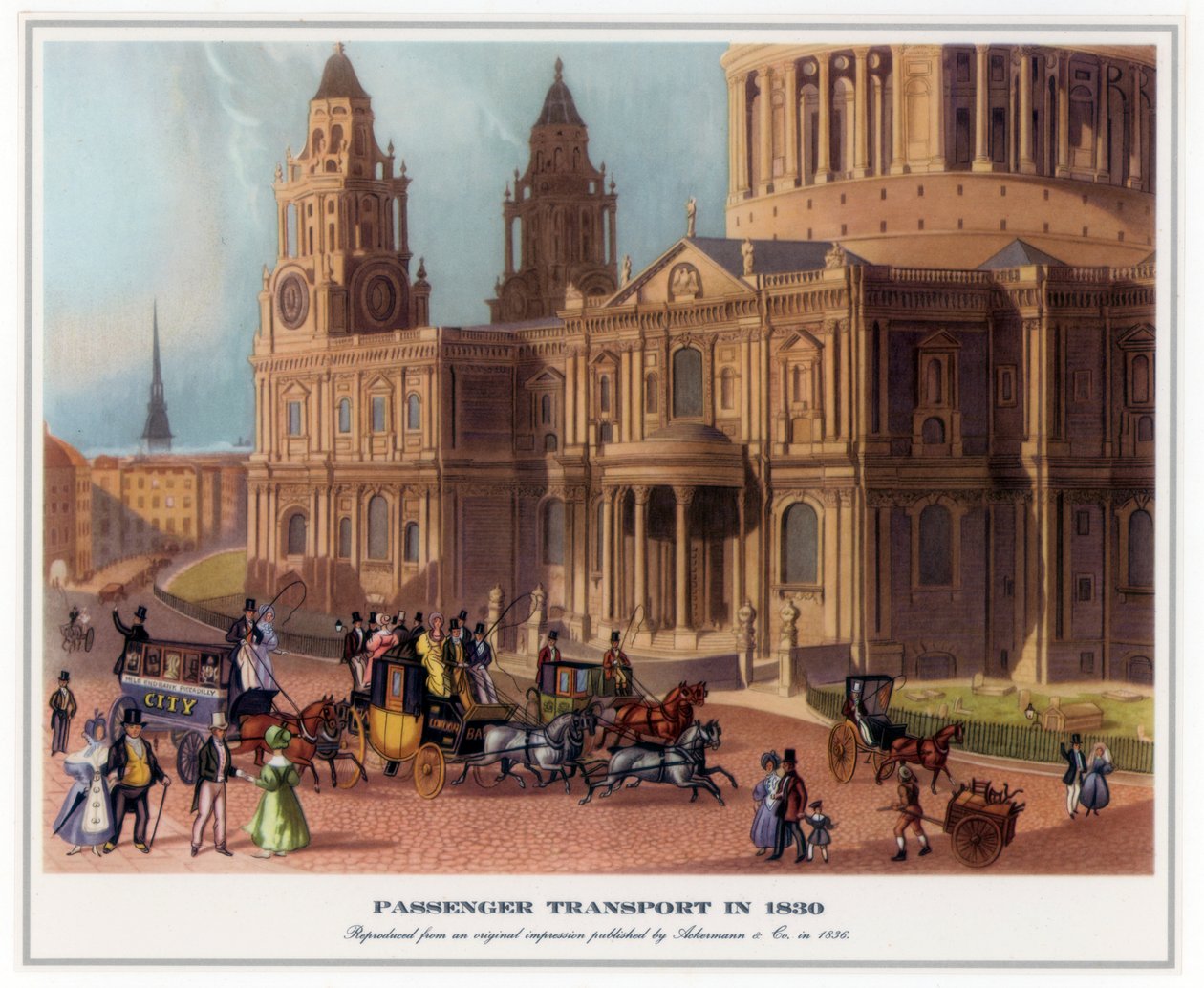 Passagierstransport in 1830, 1836 door Unbekannt