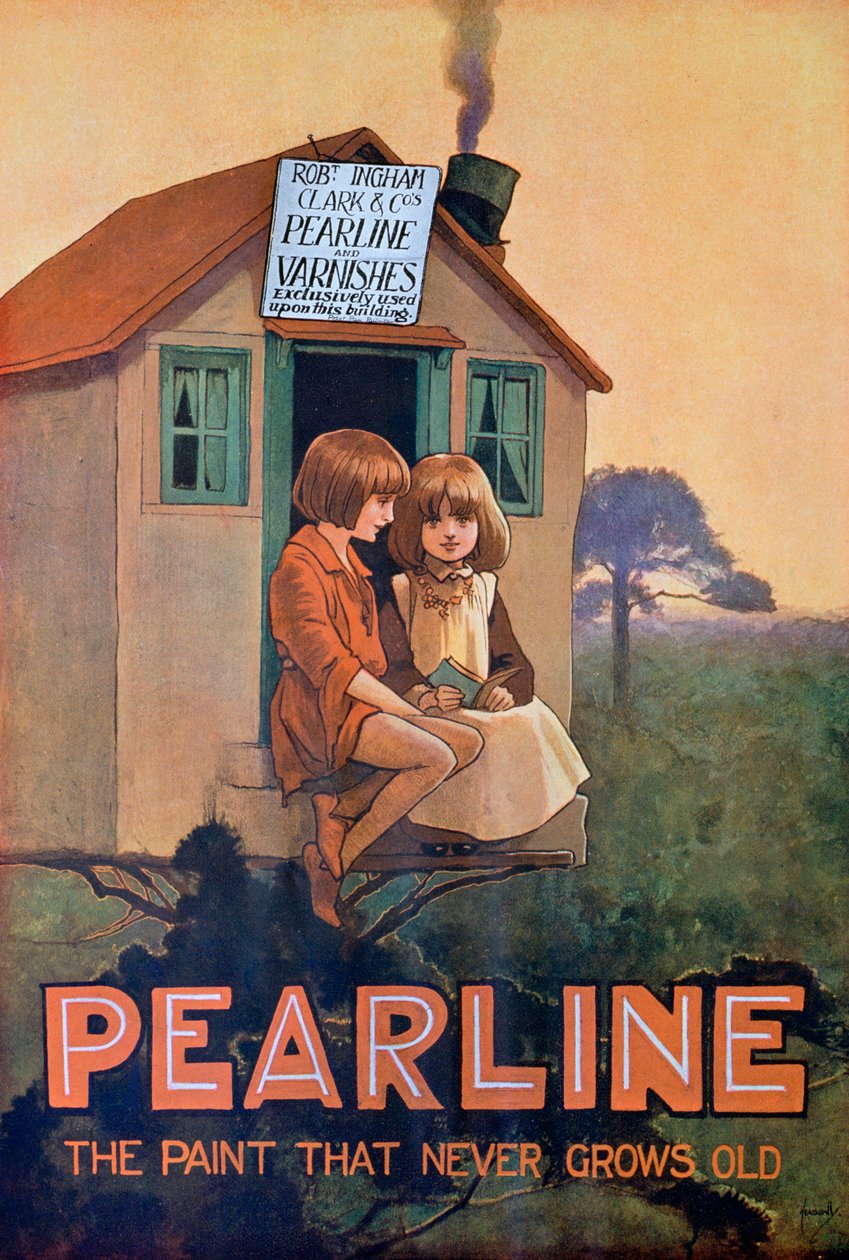 Pearline verf advertentie, 1920s door Unbekannt