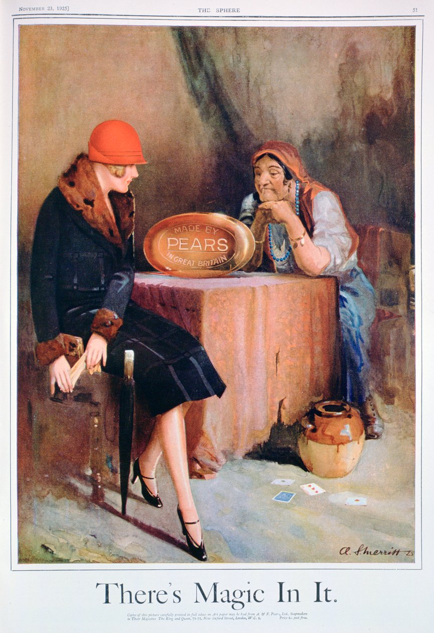 Pears zeep advertentie, 1925 door Unbekannt