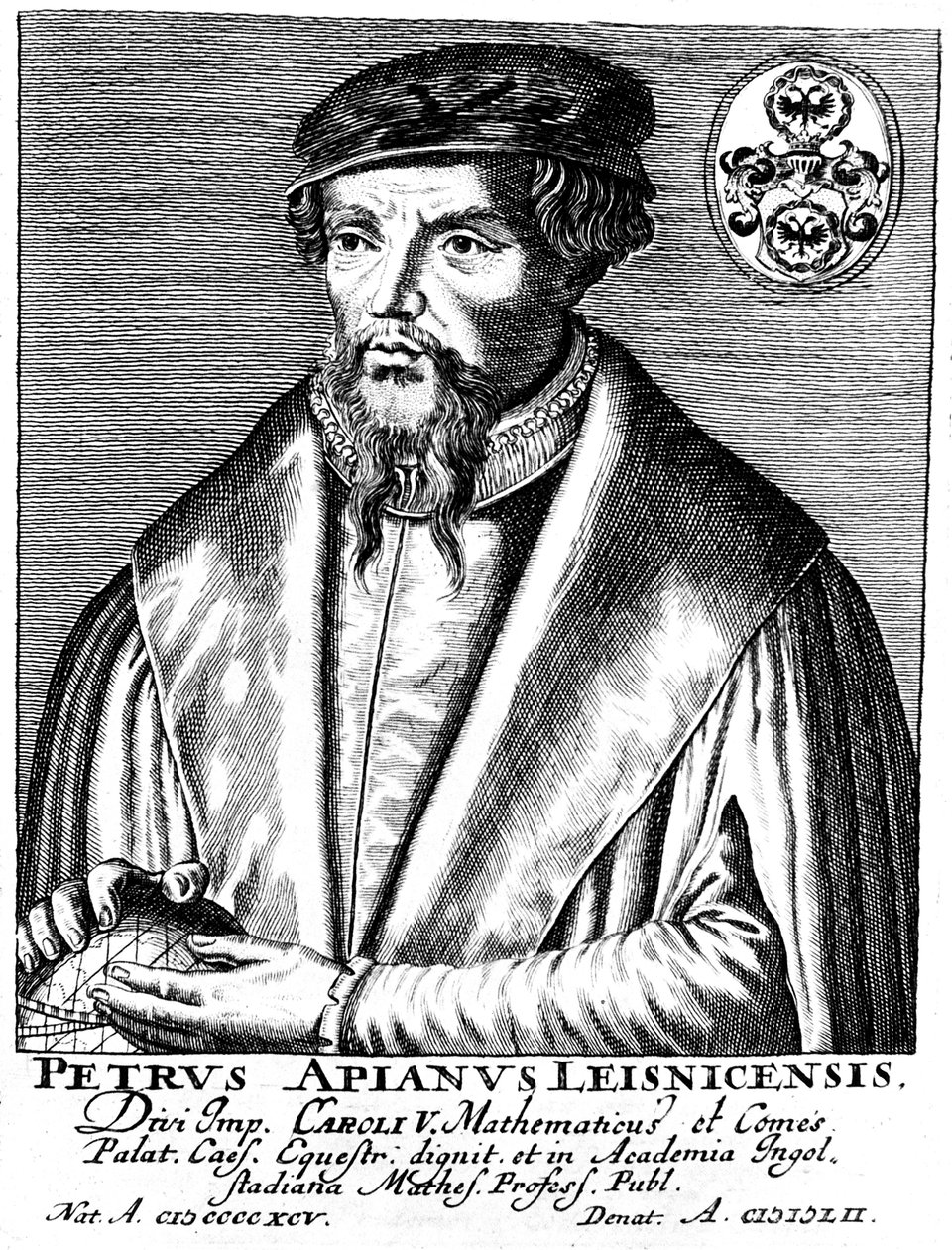 Peter Apian 1495-1552, Duitse geograaf, wiskundige en astronoom door Unbekannt