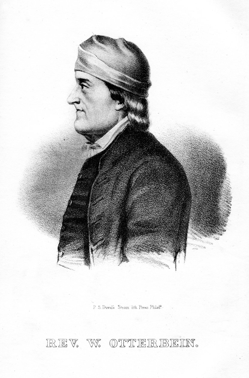 Philip William Otterbein, Duits-Amerikaanse geestelijke, 1854 door Unbekannt