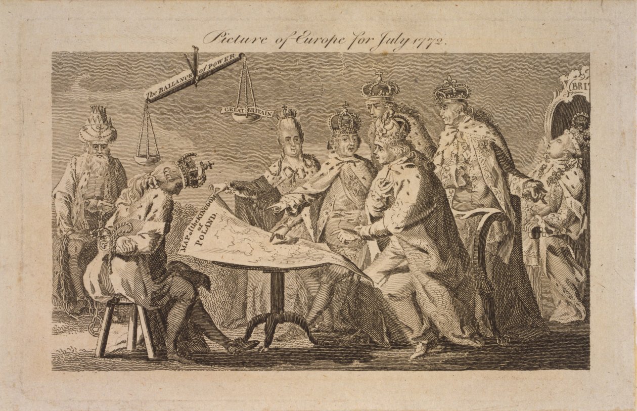 Afbeelding van Europa voor juli 1772, 1772 door Unbekannt