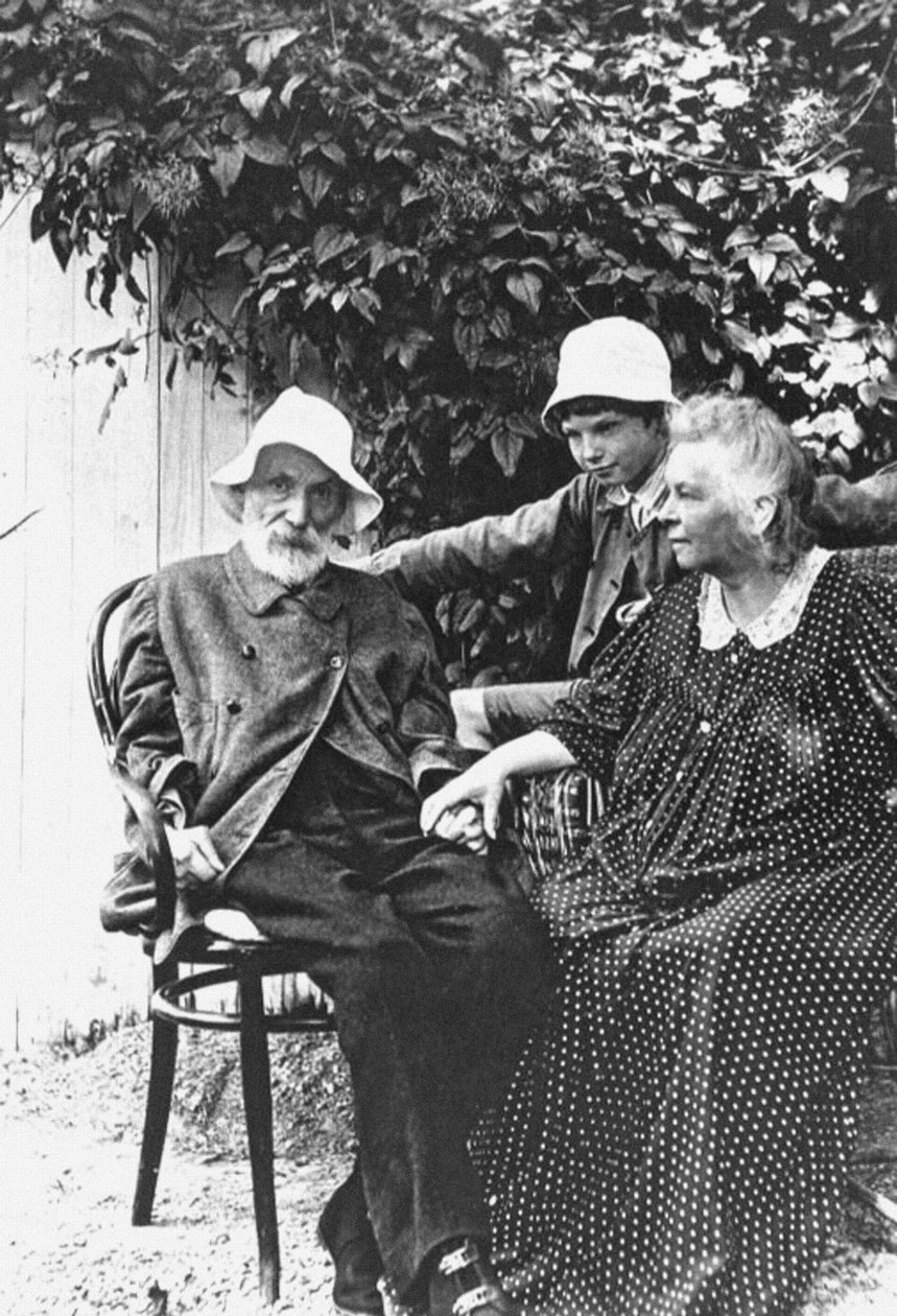 Pierre-Auguste en Aline Renoir, Les Collettes in Cagnes door Unbekannt