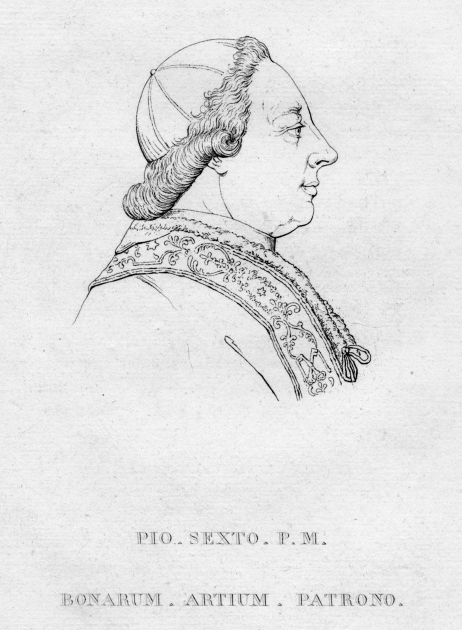 Pio. Sexto. P.M. Bonarum. Artium. Patrono., ca. 1850 door Unbekannt
