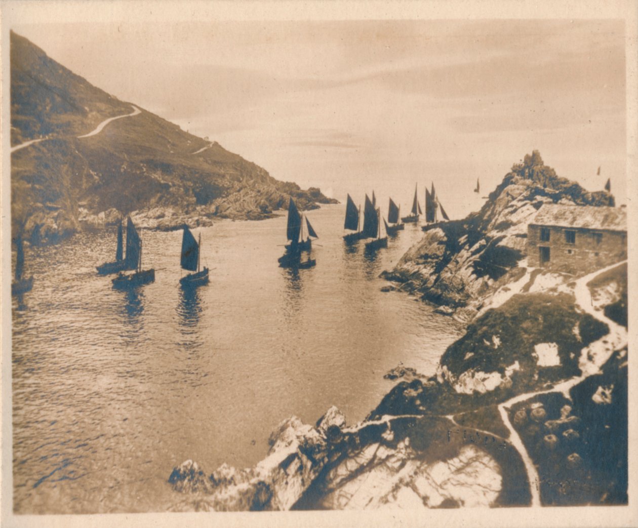 Polperro Haven & Peak Rocks, 1927 door Unbekannt