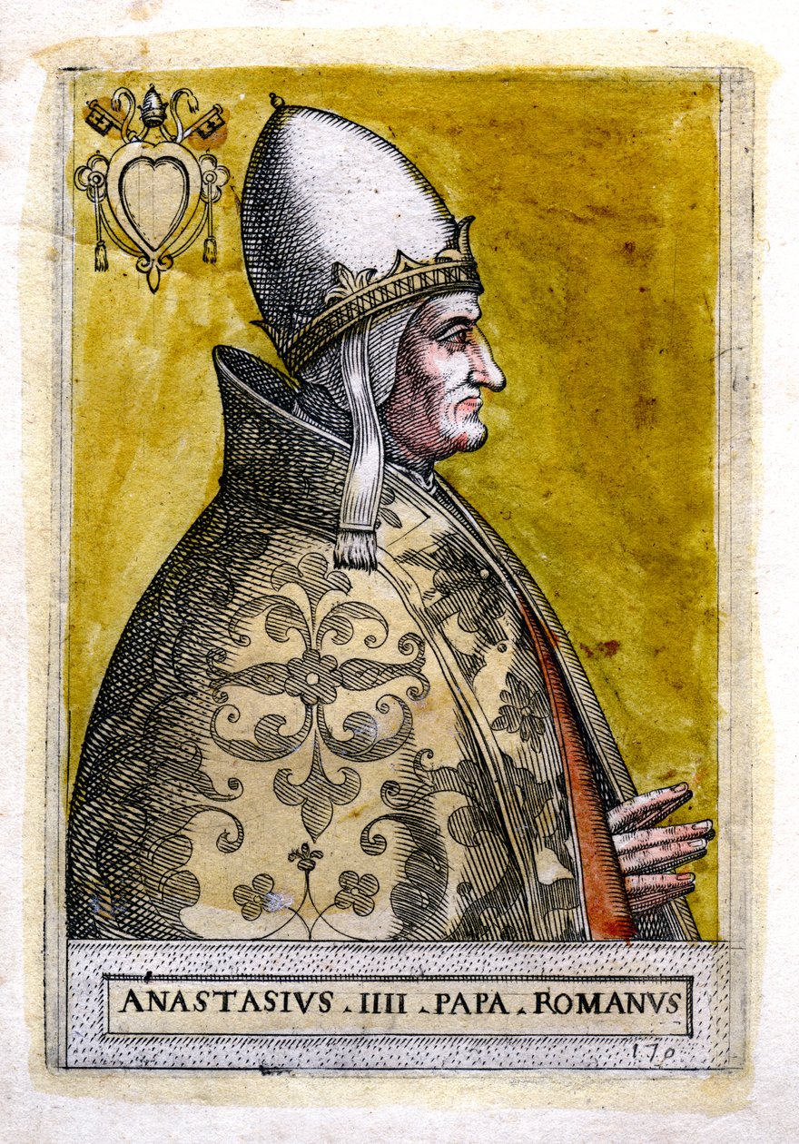 Paus Anastasius IV door Unbekannt
