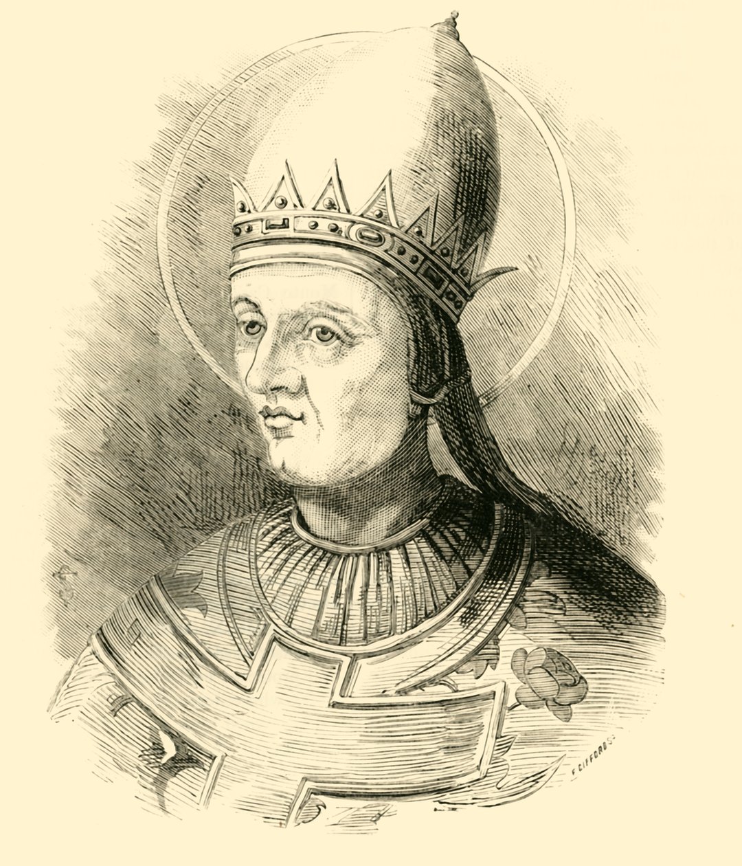 Paus Gregorius VII, 1015-1085, 1890 door Unbekannt