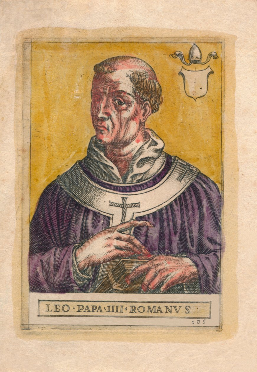Paus Leo III door Unbekannt