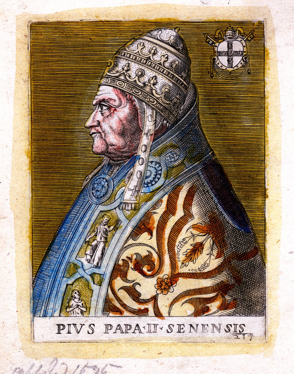 Paus Pius II, 19e eeuw door Unbekannt