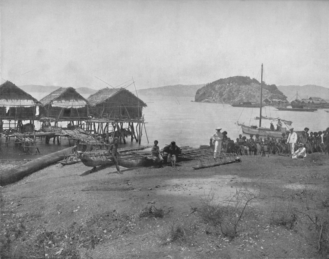 Port Moresby, 19e eeuw door Unbekannt