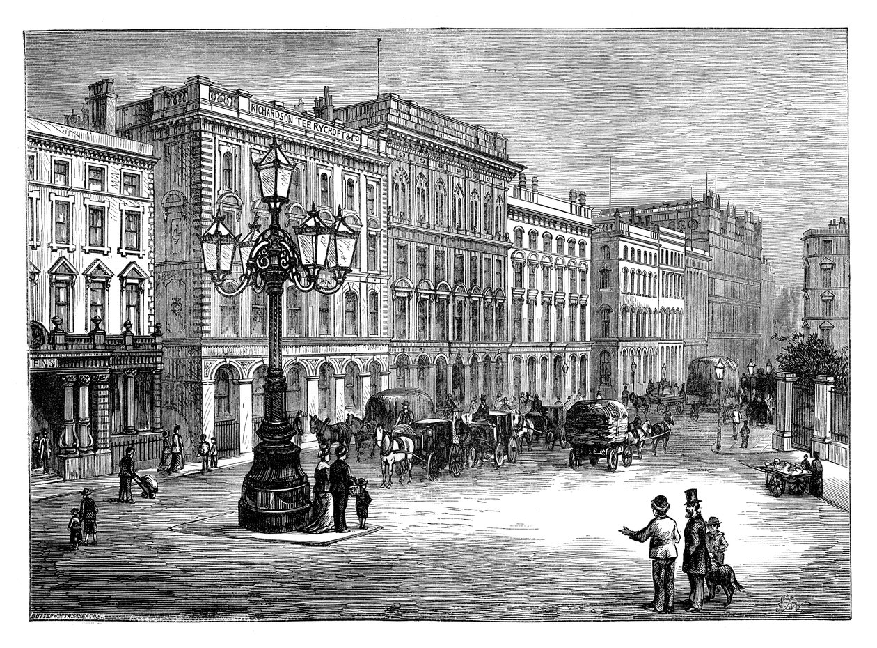 Portland Street, Manchester, eind 19e eeuw door Unbekannt