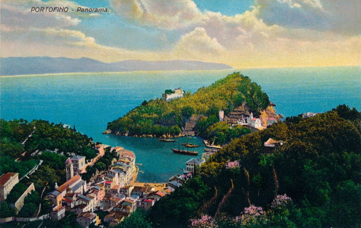 Portofino - Panorama, c1890 door Unbekannt