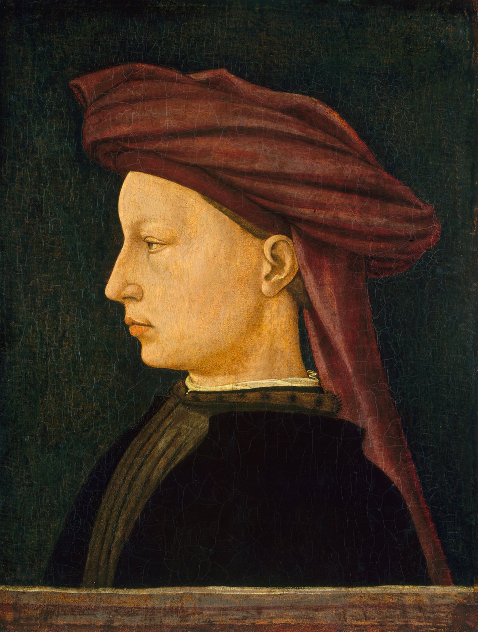 Portret van een jongeling in profiel door Unbekannt