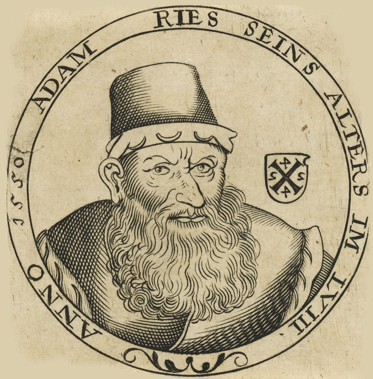 Portret van Adam Ries door Unbekannt