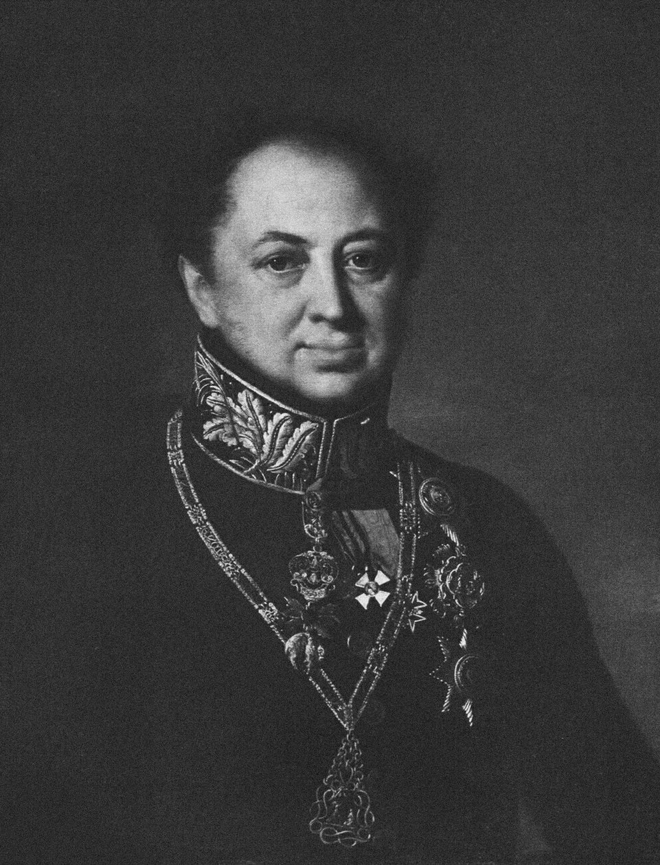 Portret van Dmitry Pavlovich Tatischev door Unbekannt