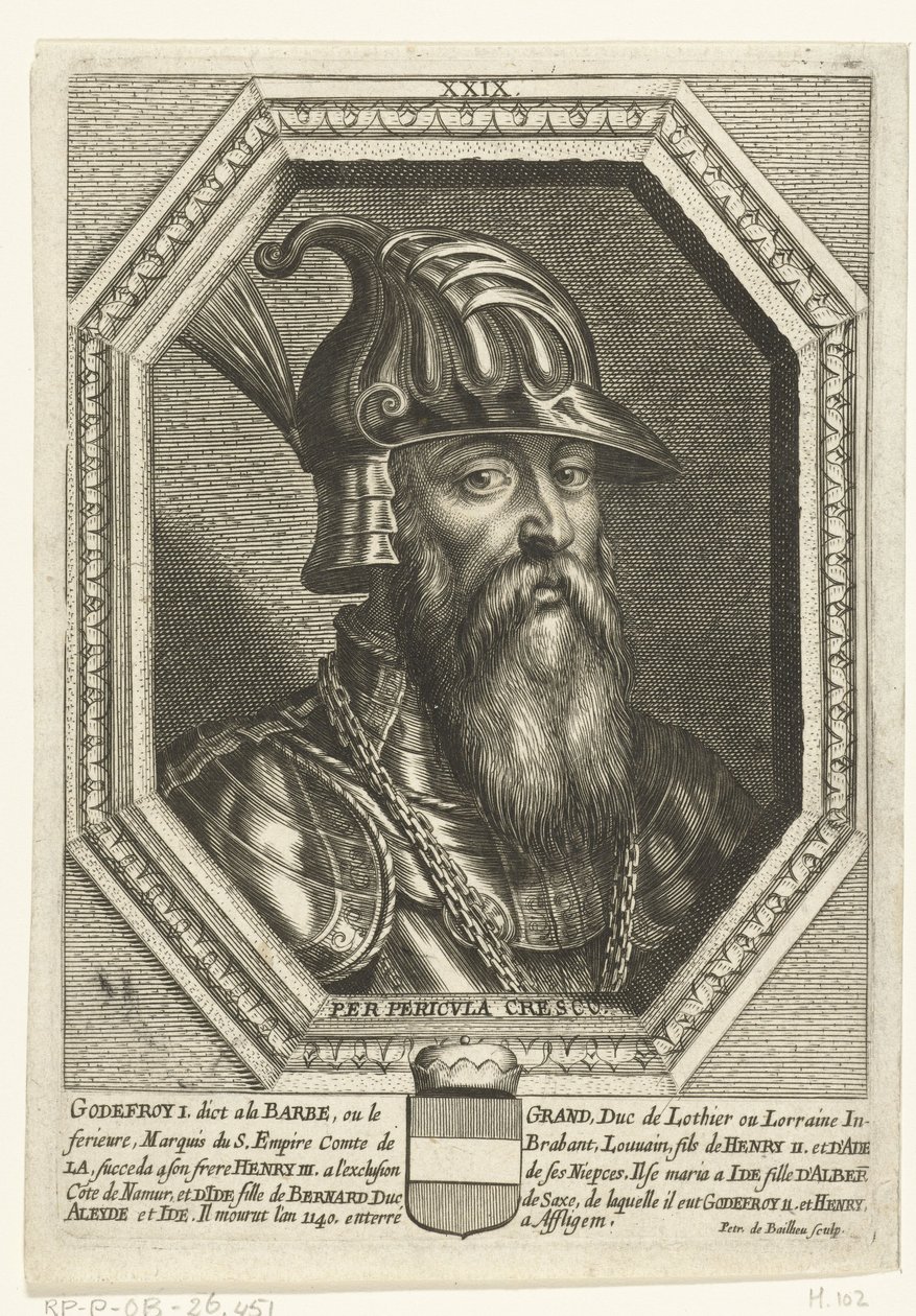 Portret van hertog Godfried I van Leuven door Unbekannt