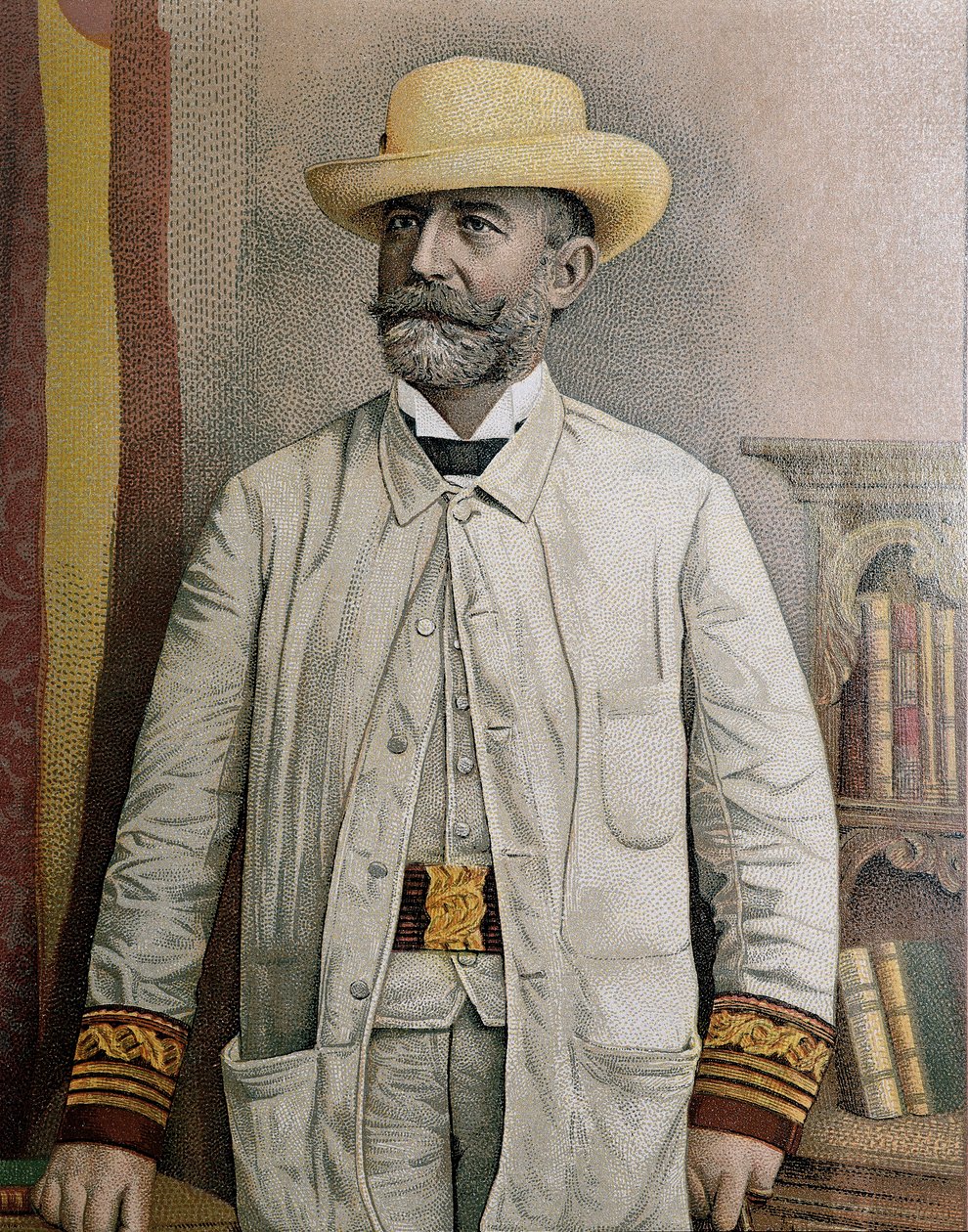 Portret van Fidel Alonso Santocildes (1844-1895), illustratie door Unbekannt