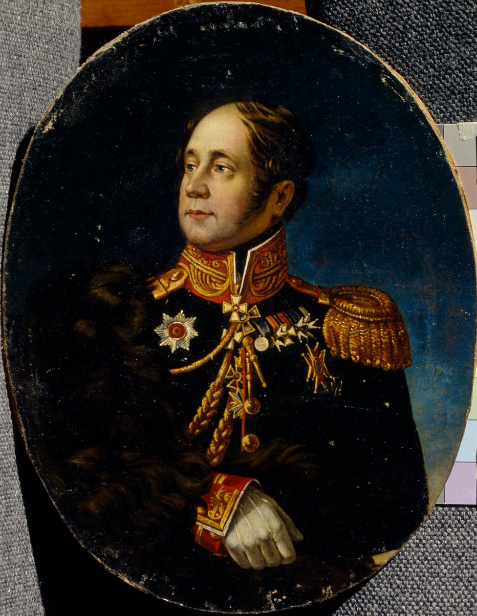 Portret van generaal Nikolai Martemyanovich Sipyagin 1785-1828 door Unbekannt