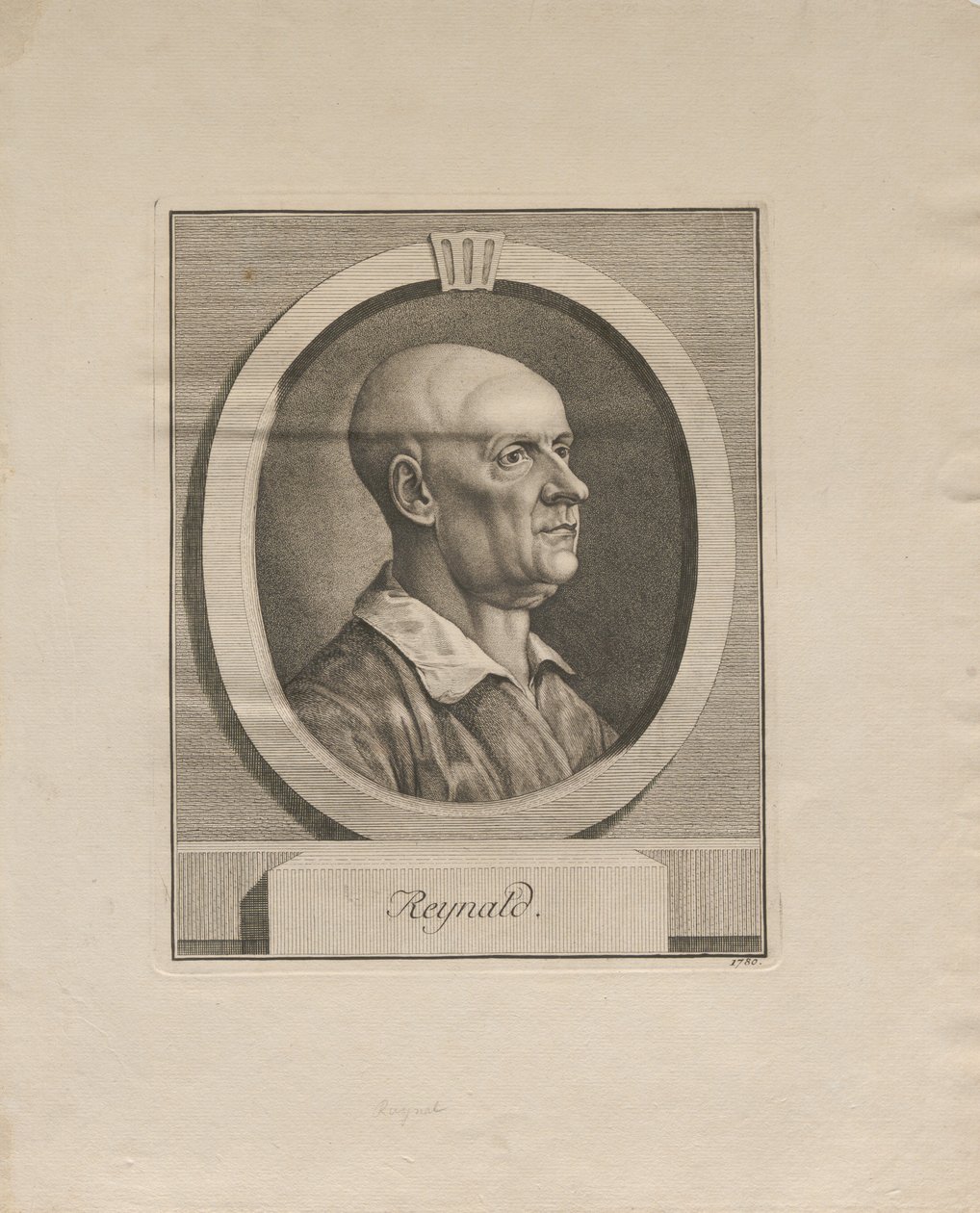 Portret van Guillaume Thomas Raynal door Unbekannt