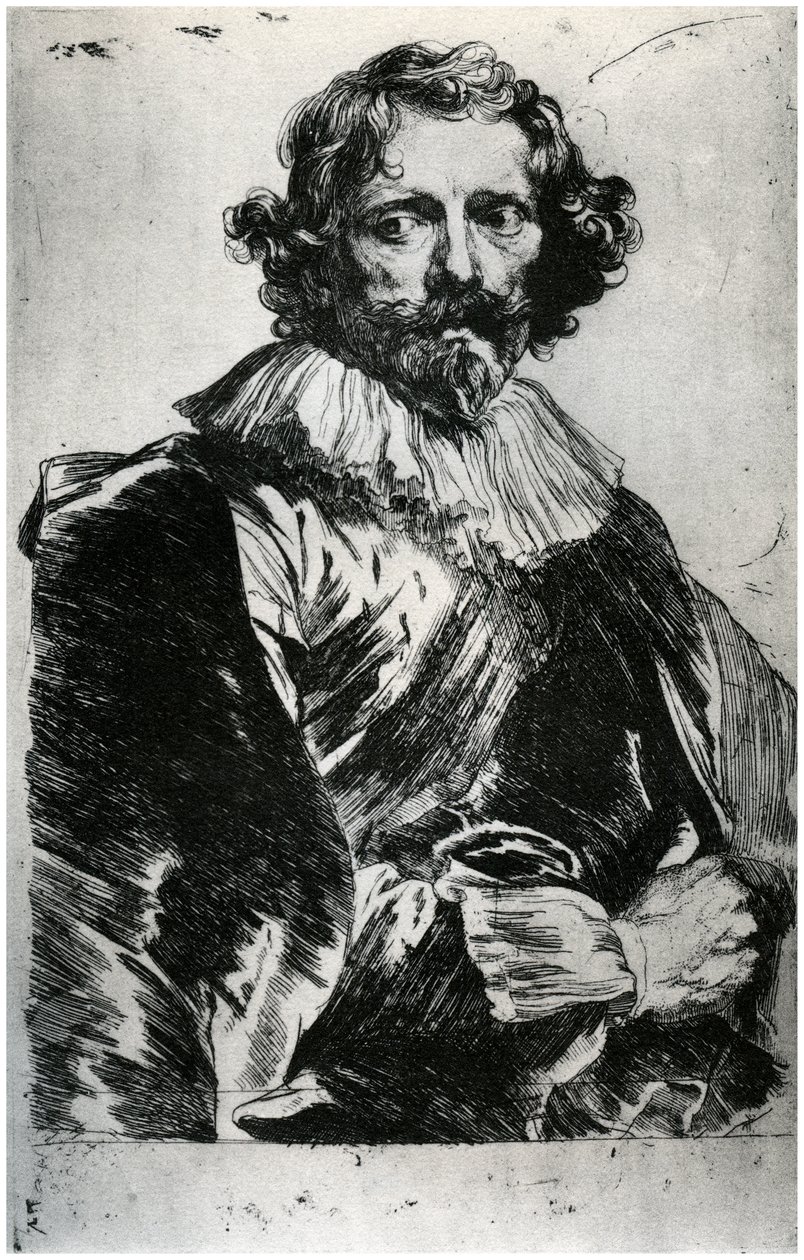 Portret van Lucas Vorsterman, 1627-1632 door Unbekannt