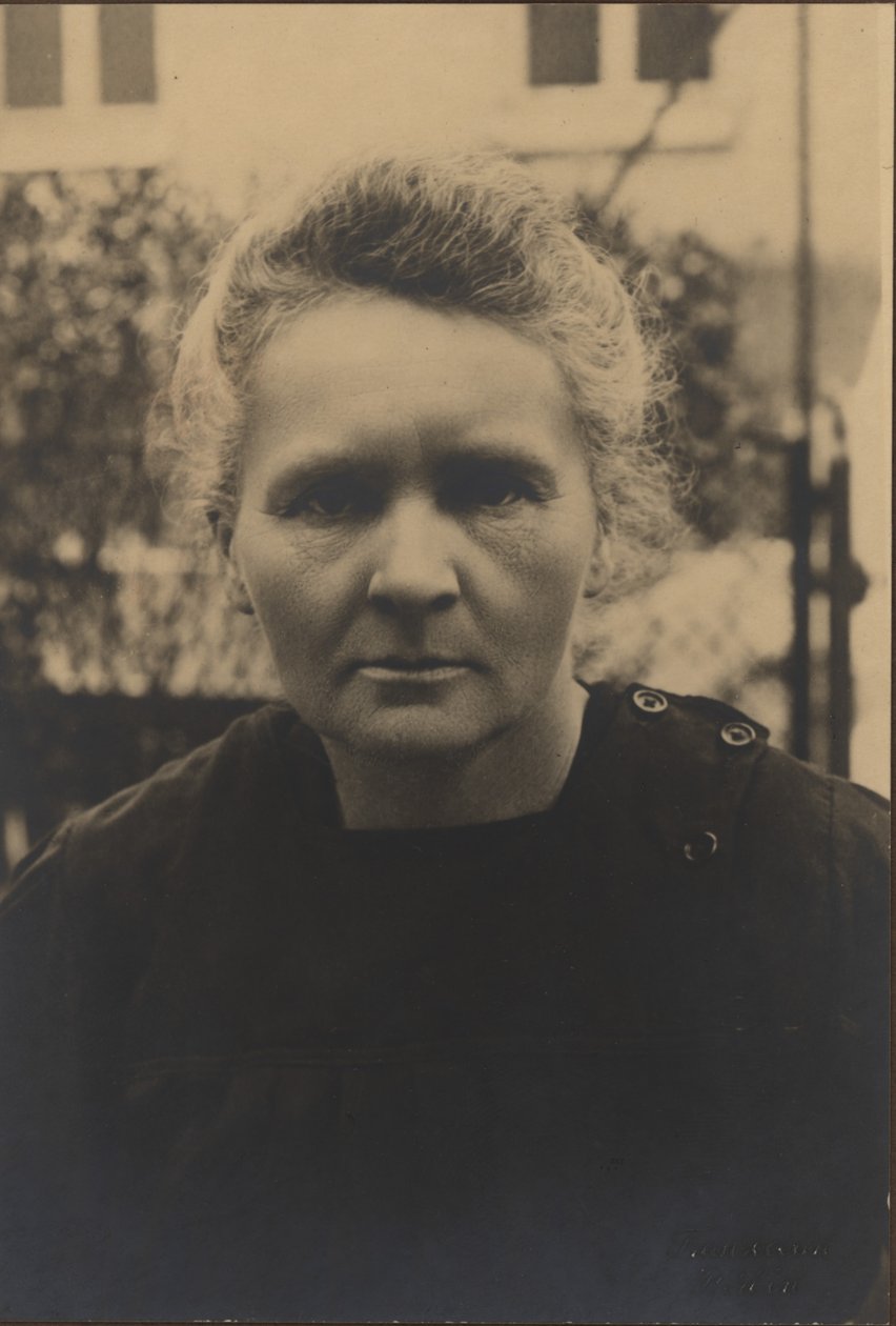 Portret van Marie Curie 1867-1934 door Unbekannt
