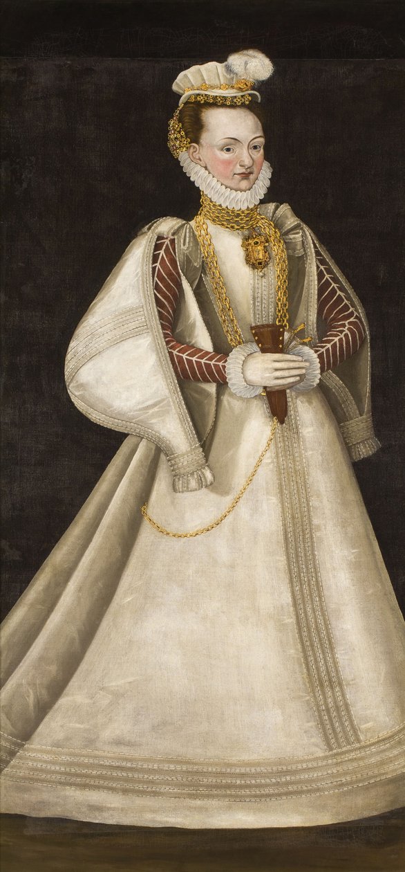 Portret van Perchta van Rosenberg door Unbekannt