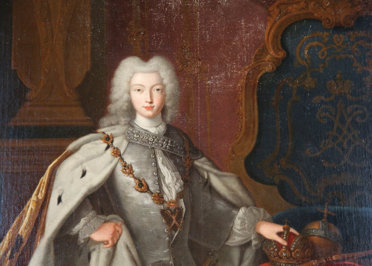 Portret van Peter II, ca. 1728 door Unbekannt
