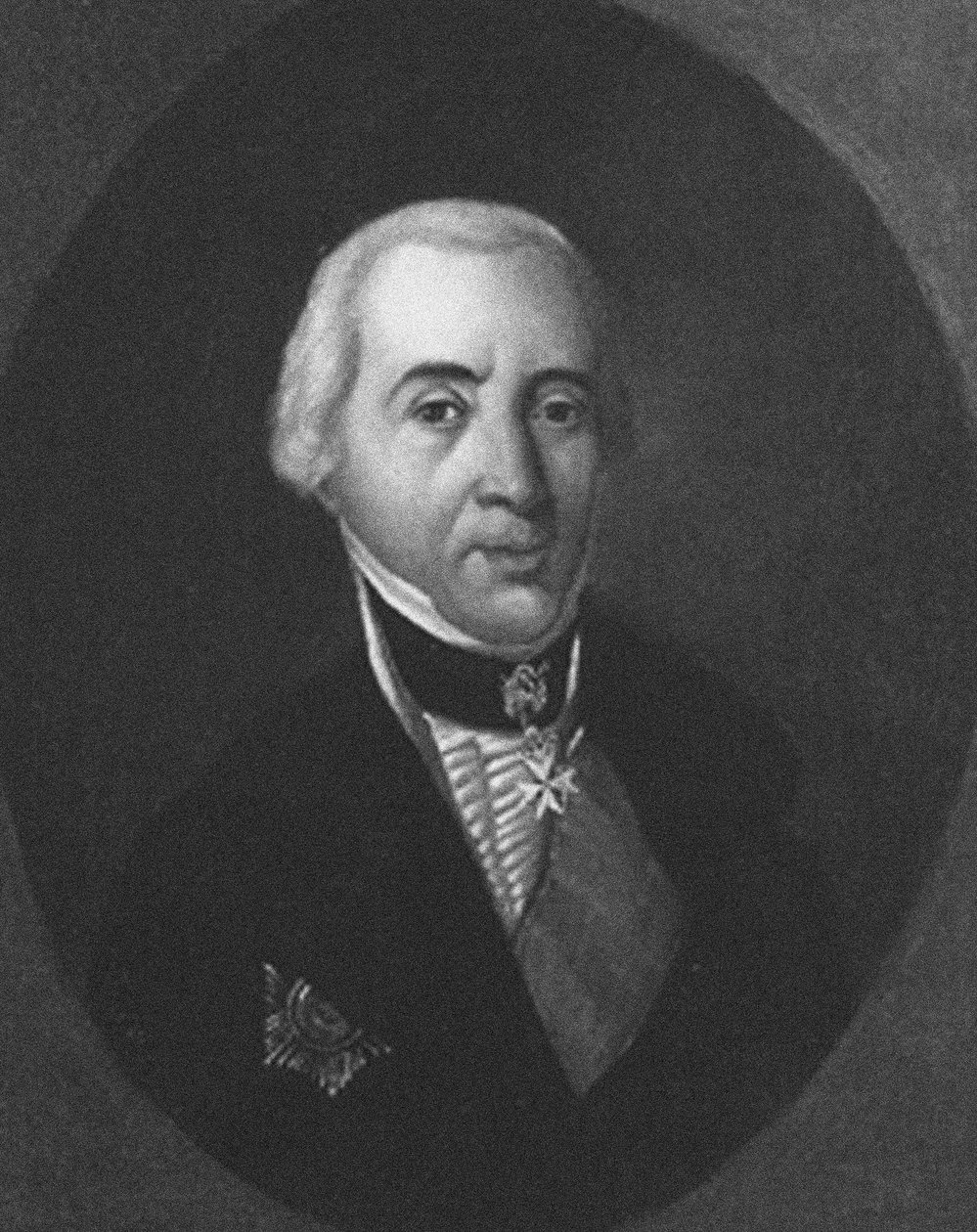Portret van Vasily Yevdokimovich Adadurov 1709-1780 door Unbekannt