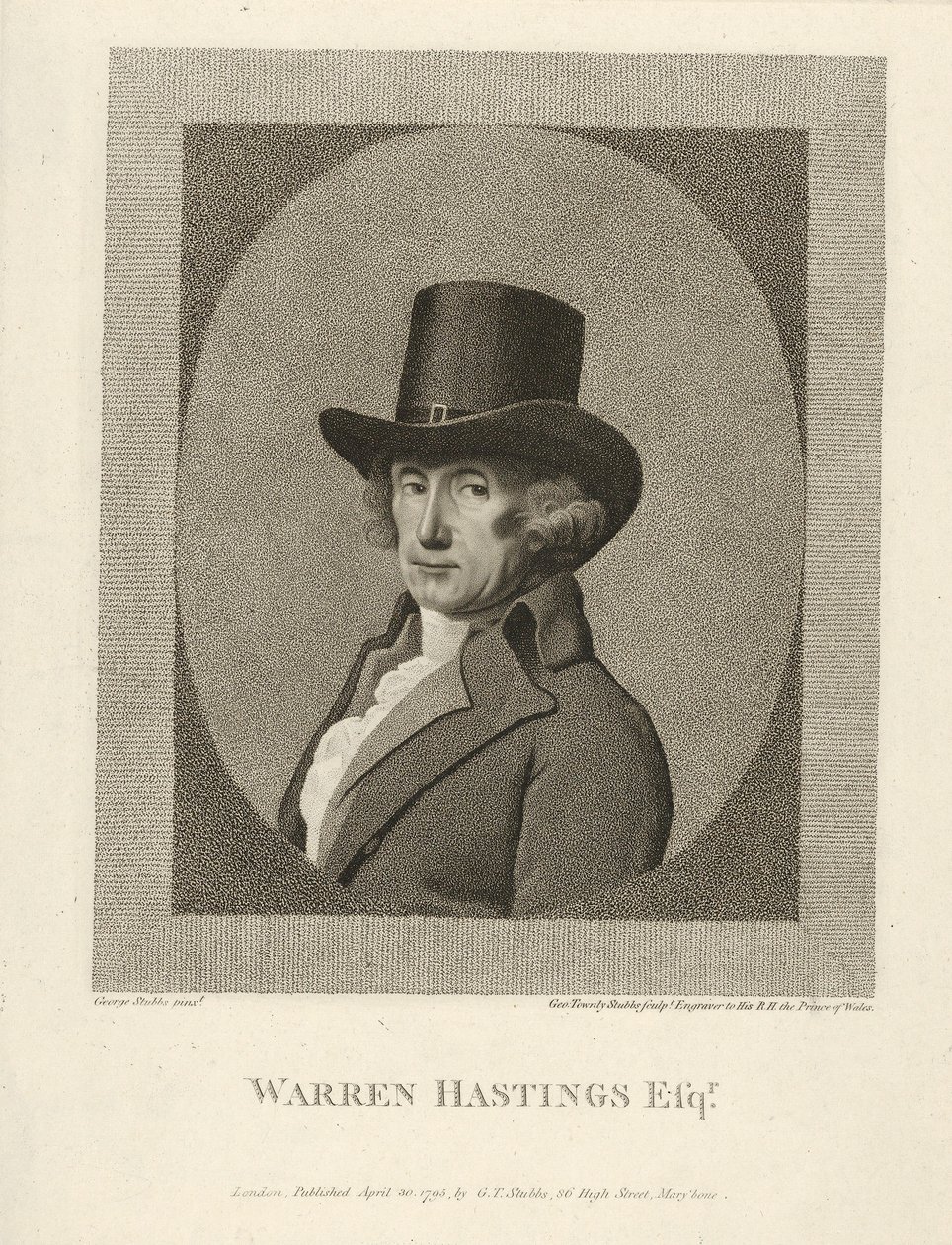 Portret van Warren Hastings, Esq. door Unbekannt