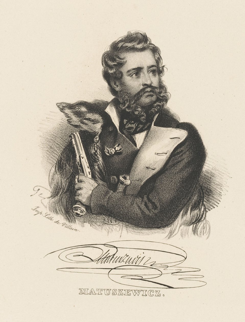 Portret van Wincenty Matuszewicz 1801-1830 door Unbekannt