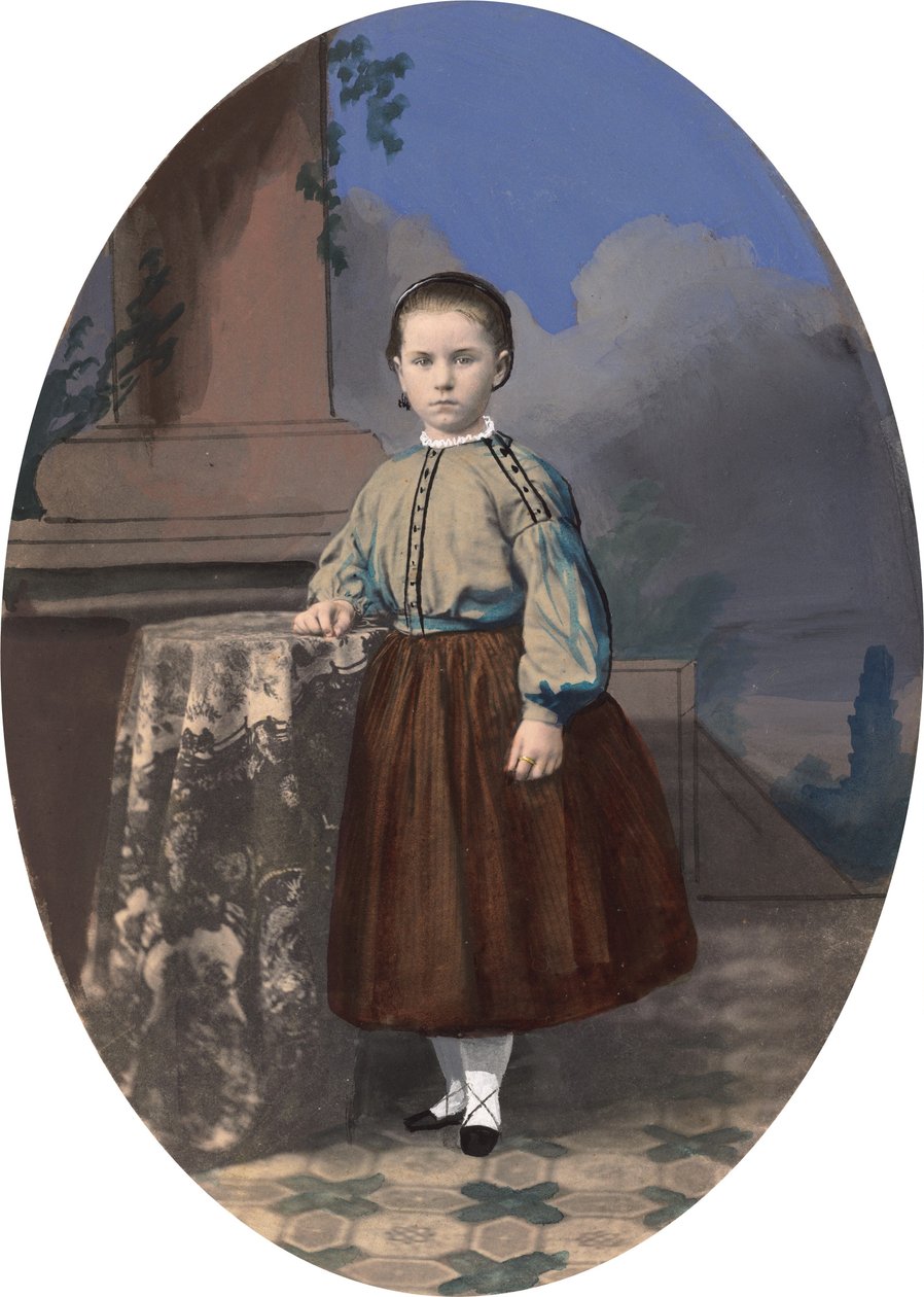 Portret van een meisje, 1860s door Unbekannt