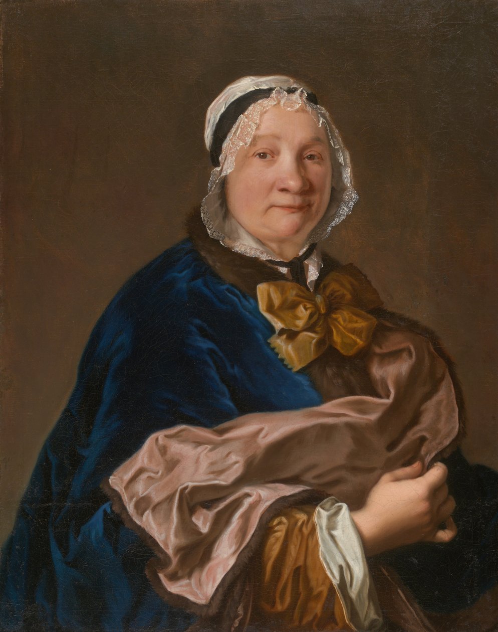 Portret van een dame, 1725-50 door Unbekannt