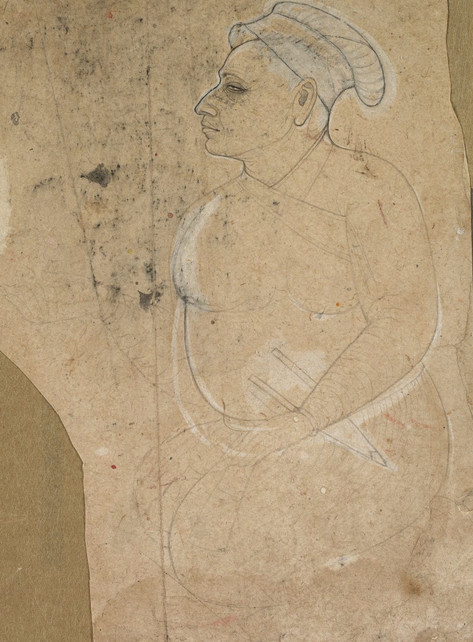 Portret van een ouder wordende man, ca. 1700 door Unbekannt