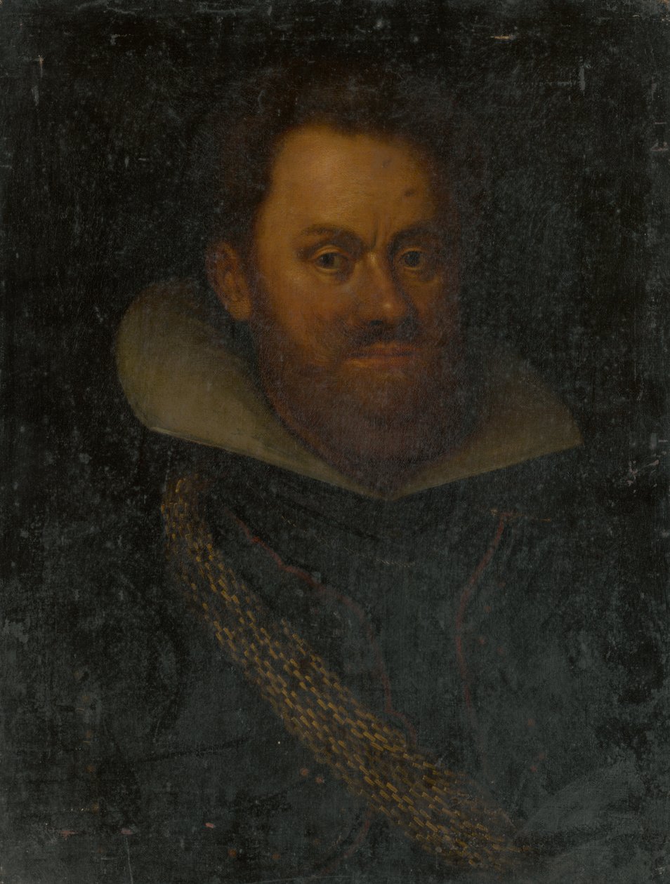 Portret van een oude edelman door Unbekannt